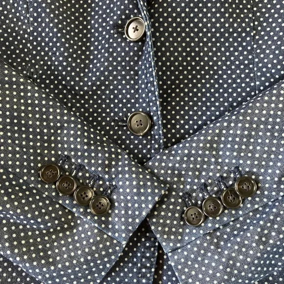 J Crew Schoolboy Polkadot Blazer size 0 - Picture 5 of 16